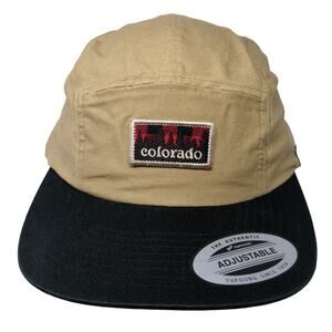 Colorado Slideback 5 Panel Cap Brown One Size Embroidered Limber Grove Headwear